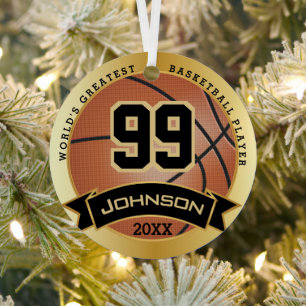 World's Greatest Basketball Player / Coach Metal Ornament
