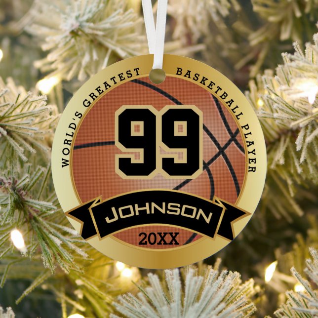 World's Greatest Basketball Player / Coach Metal Ornament (Insitu)