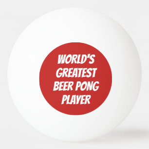 World's Greatest beer pong player ping pong balls