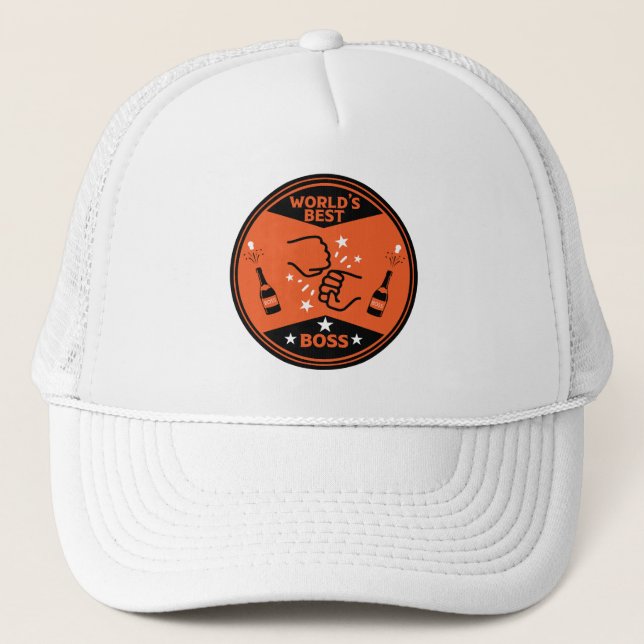 World's Greatest Best Boss Trucker Hat (Front)