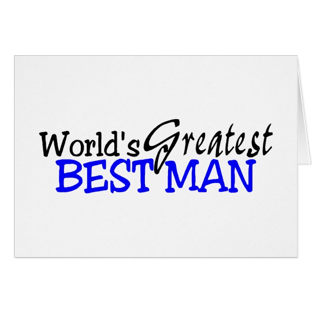 Worlds Greatest Best Man (Front Horizontal)