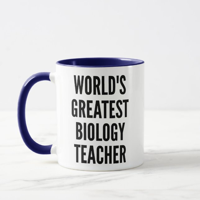 Worlds Greatest Biology Teacher Mug (Left)