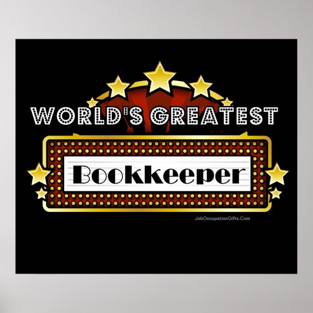 World's Greatest Bookkeeper Poster (Front)