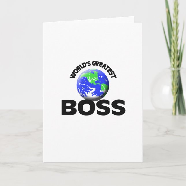 World's Greatest Boss Card (Front)