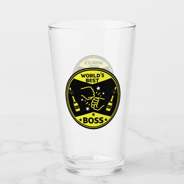 World's Greatest Boss Glass (Front)