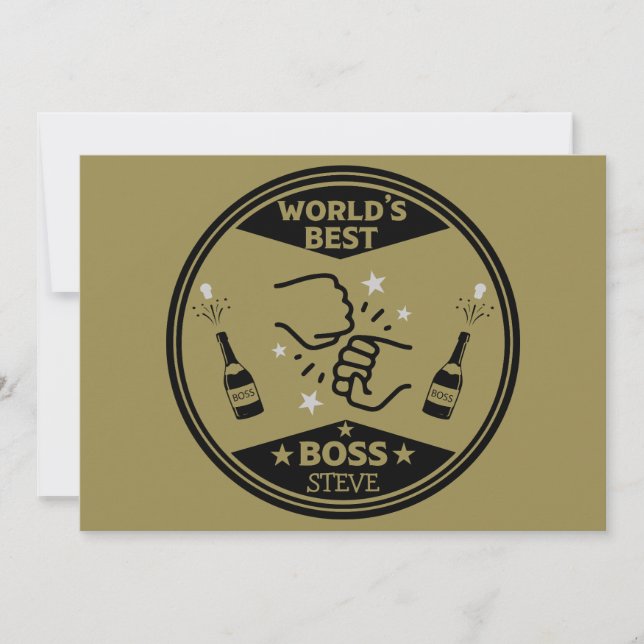 World's Greatest Boss Holiday Card (Front)