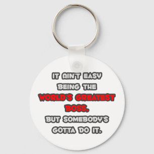 World's Greatest Boss Joke Keychain