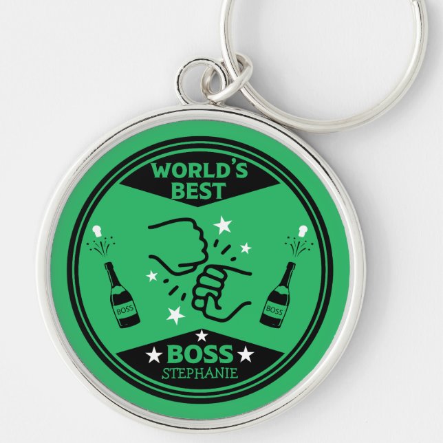 World's Greatest Boss Keychain (Front)