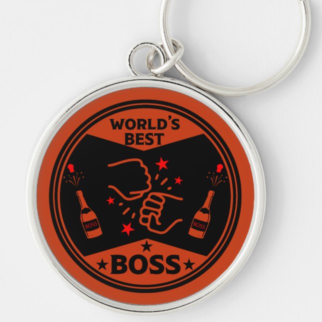 World's Greatest Boss Keychain (Front)