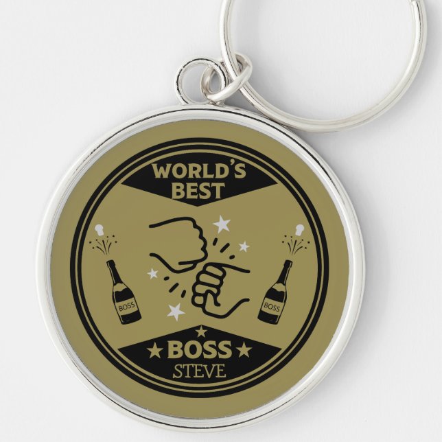 World's Greatest Boss Keychain (Front)
