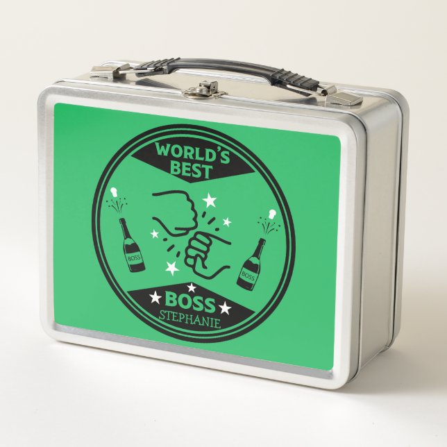World's Greatest Boss Metal Lunch Box (Front)