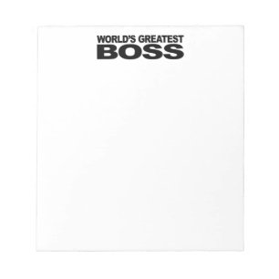 World's Greatest Boss Notepad