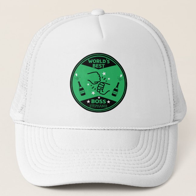 World's Greatest Boss Trucker Hat (Front)