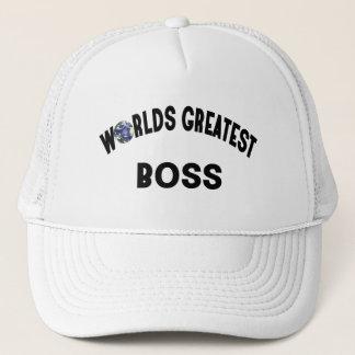 Worlds Greatest Boss Trucker Hat