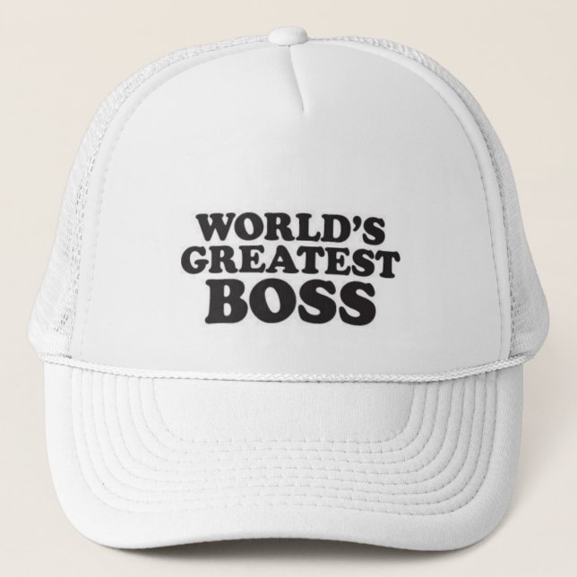 World's Greatest Boss Trucker Hat (Front)
