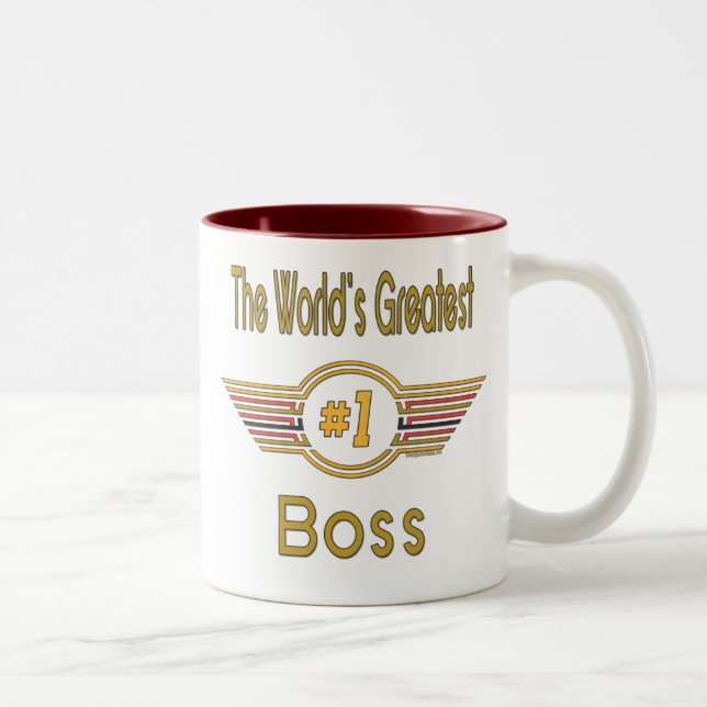 World's Greatest Boss Two-Tone Coffee Mug (Right)