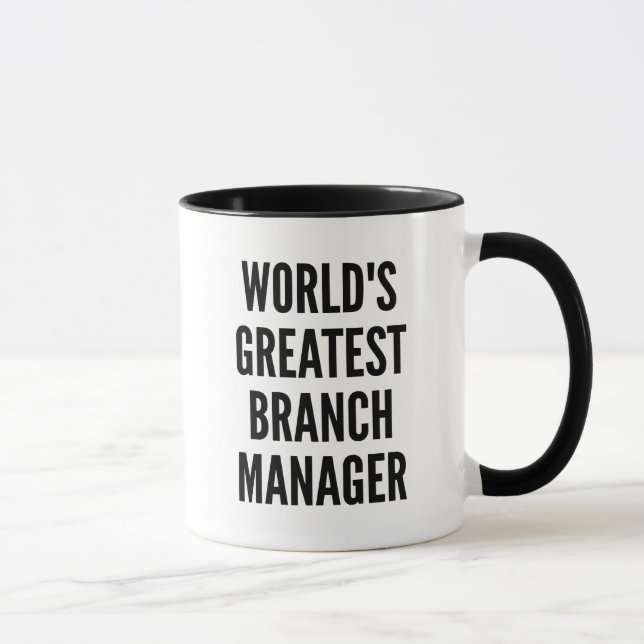 Worlds Greatest Branch Manager Mug (Right)