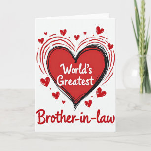 Worlds Greatest Brother In Law Card