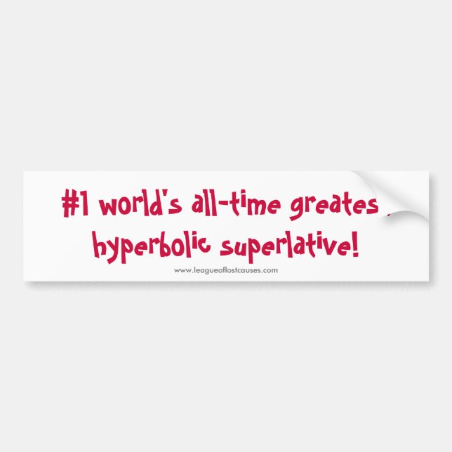 "World's Greatest" bumper sticker (Front)