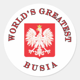 World's Greatest Busia Classic Round Sticker