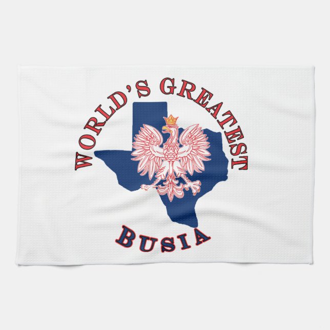 World's Greatest Busia Kitchen Towel (Horizontal)