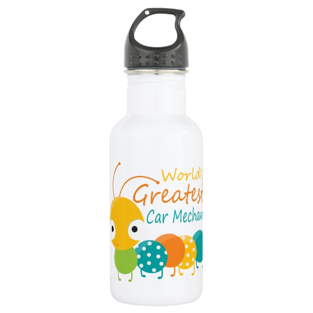 World's Greatest Car Mechanic 532 Ml Water Bottle (Front)