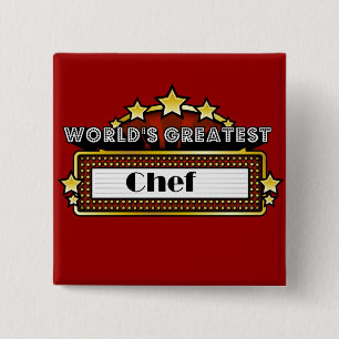 World's Greatest Chef 2 Inch Square Button