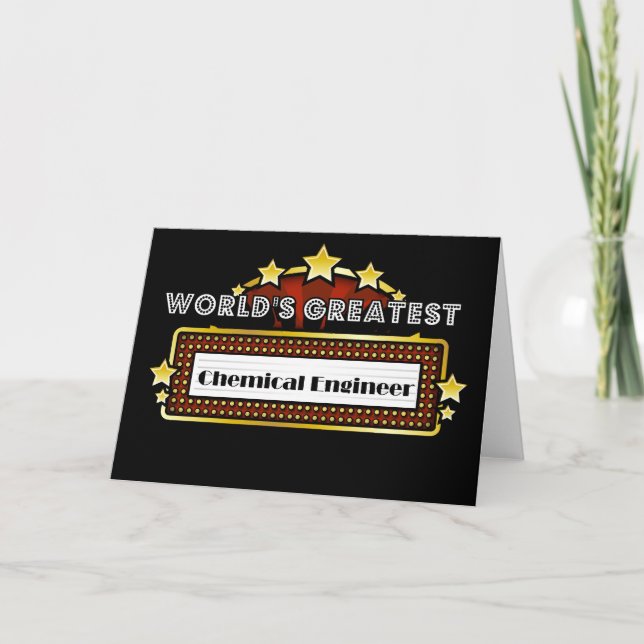 World's Greatest Chemical Engineer Card (Front)