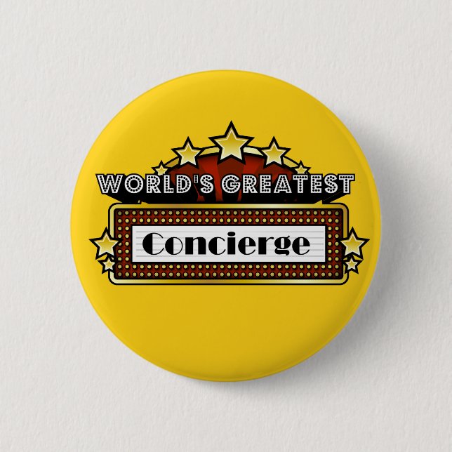 World's Greatest Concierge 2 Inch Round Button (Front)