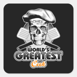 World's Greatest Cook v5 Square Sticker