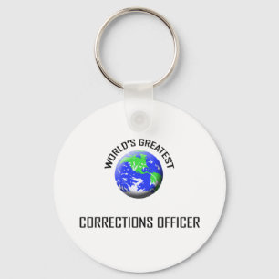 World's Greatest Corrections Officer Keychain