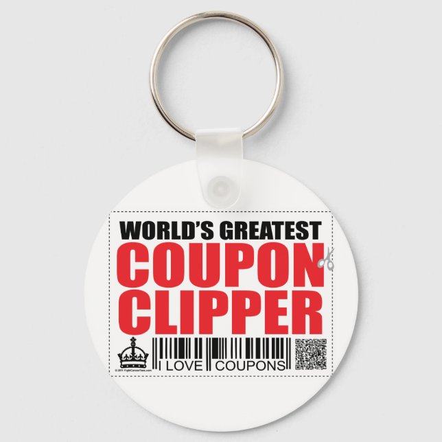 World's Greatest Coupon Clipper Keychain (Front)