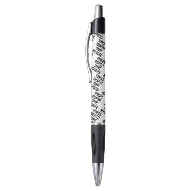 Worlds Greatest Court Reporter Pen (Top (Vertical))