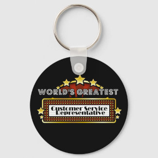 World's Greatest Customer Service Representative Keychain