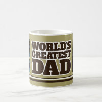 World's Greatest Dad 2 photos Army green beige mug