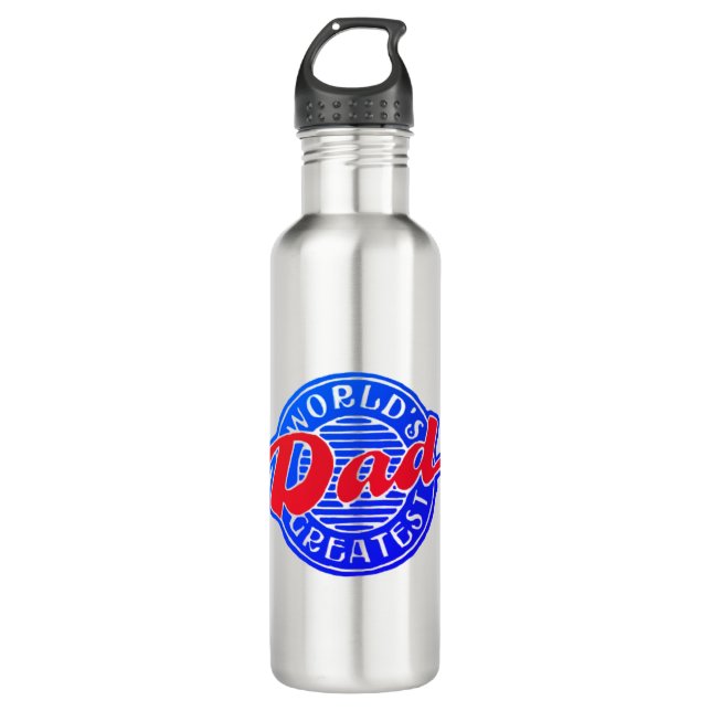 World's greatest Dad 710 Ml Water Bottle (Front)