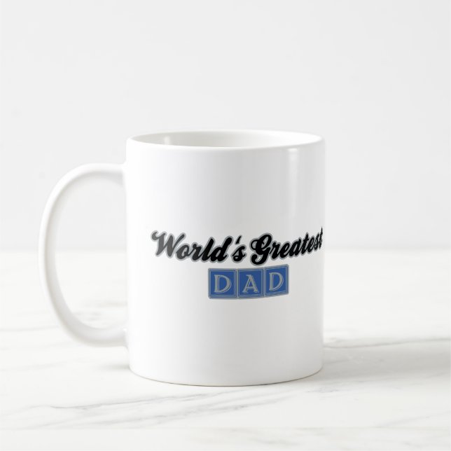 World's Greatest Dad (Blue) Coffee Mug (Left)