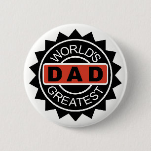 World's Greatest Dad Button   Mini Brothers