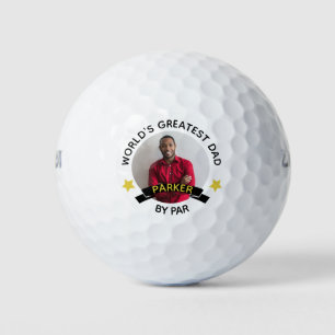 World's Greatest Dad By Par Personalized Photo Golf Balls