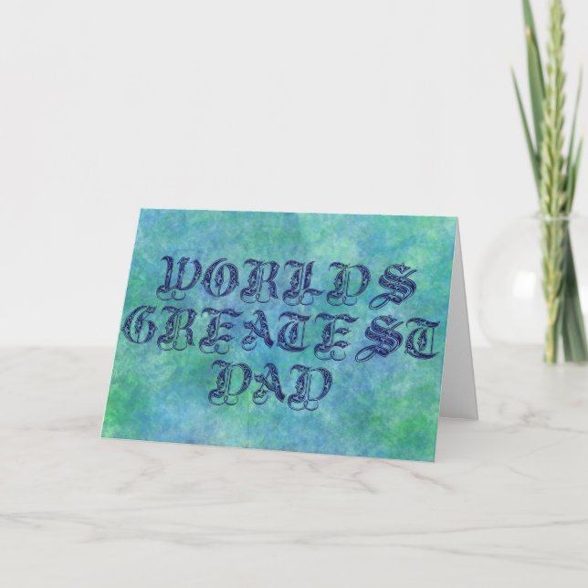 World's Greatest Dad Card (Front)
