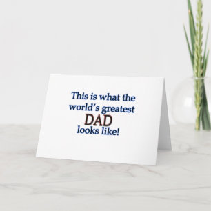World's Greatest Dad Card