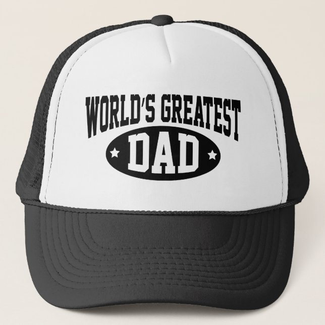 World's Greatest Dad Coffee Mug Trucker Hat (Front)