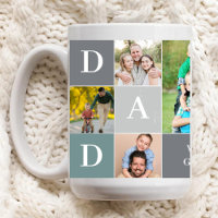 Worlds Greatest Dad Colour Grid 5 Photo Collage