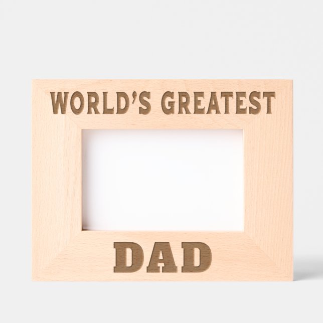 World's Greatest Dad Etched Frames (Front)