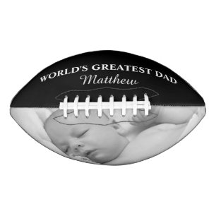 World's Greatest Dad Family Photo Modern Football