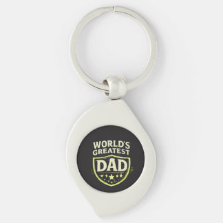 World's Greatest Dad Father's Day Keychain