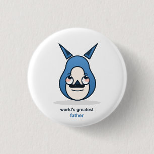 World's Greatest Dad Fox 1 Inch Round Button