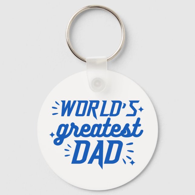 World's Greatest Dad  Keychain (Front)