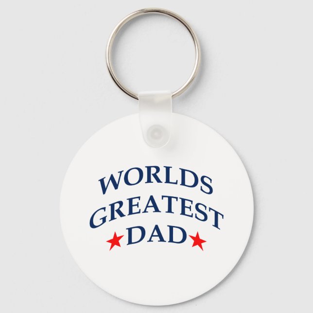 Worlds Greatest Dad Keychain (Front)