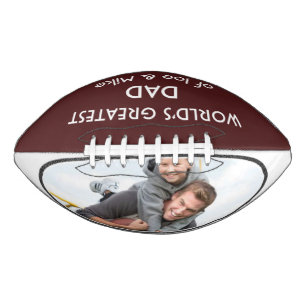 World's Greatest Dad Personalized Photo Football